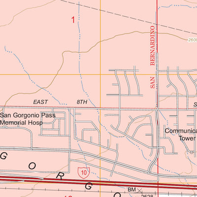 US Forest Service - Topo Beaumont, CA FSTopo Legacy digital map