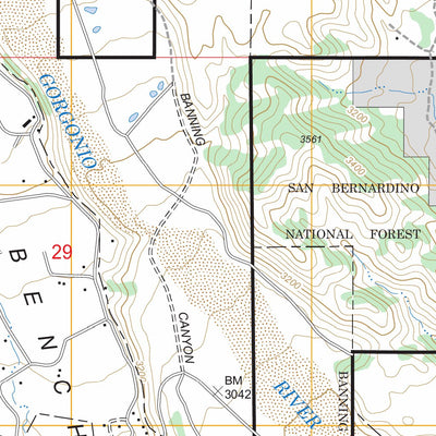 US Forest Service - Topo Beaumont, CA FSTopo Legacy digital map