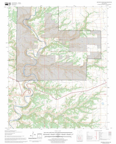 US Forest Service - Topo Beaver Canyon, NM FSTopo Legacy digital map
