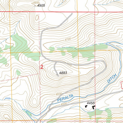 US Forest Service - Topo Beaver Creek Hills, WY FSTopo Legacy digital map