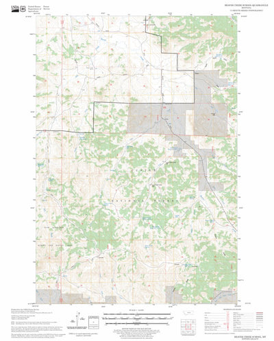 US Forest Service - Topo Beaver Creek School, MT FSTopo Legacy digital map