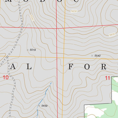 US Forest Service - Topo Beaver Mountain, CA - OR FSTopo Legacy digital map