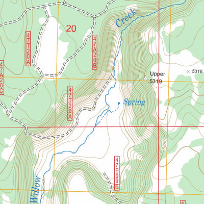 US Forest Service - Topo Beaver Mountain, CA - OR FSTopo Legacy digital map