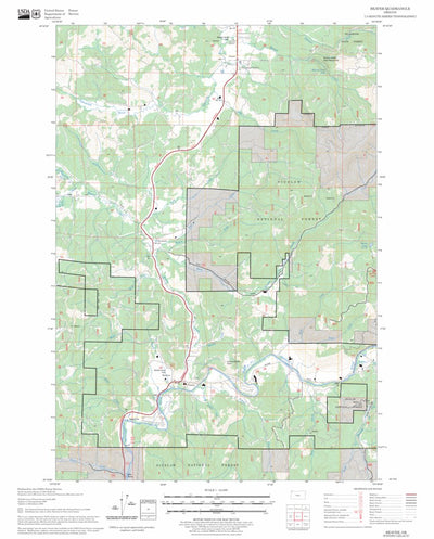 US Forest Service - Topo Beaver, OR FSTopo Legacy digital map