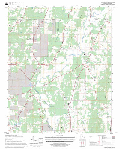 US Forest Service - Topo Beaverdale, GA - TN FSTopo Legacy digital map