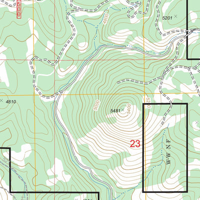US Forest Service - Topo Beaverdam Creek, OR FSTopo Legacy digital map