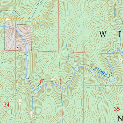 US Forest Service - Topo Bee Branch, AL FSTopo Legacy digital map
