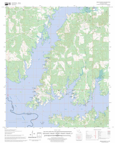 US Forest Service - Topo Beech Bayou, LA - TX FSTopo Legacy digital map