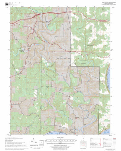 US Forest Service - Topo Beechwood, IN - KY FSTopo Legacy digital map