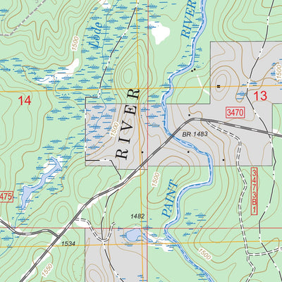 US Forest Service - Topo Beechwood, MI FSTopo Legacy digital map