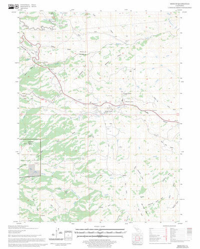 US Forest Service - Topo Beegum, CA FSTopo Legacy digital map