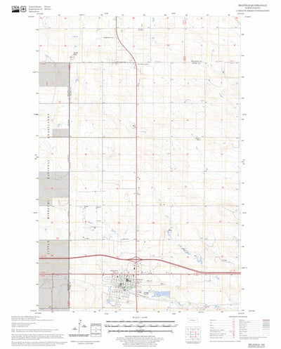 US Forest Service - Topo Belfield, ND FSTopo Legacy digital map