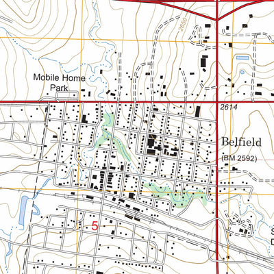 US Forest Service - Topo Belfield, ND FSTopo Legacy digital map