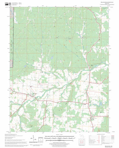 US Forest Service - Topo Belgrade, MO FSTopo Legacy digital map