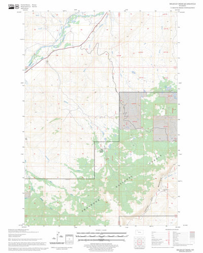 US Forest Service - Topo Belknap Creek, WY FSTopo Legacy digital map