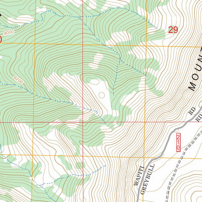 US Forest Service - Topo Belknap Creek, WY FSTopo Legacy digital map
