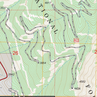 US Forest Service - Topo Belknap, MT FSTopo Legacy digital map