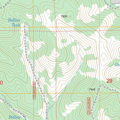 US Forest Service - Topo Bell Canyon, NM FSTopo Legacy digital map
