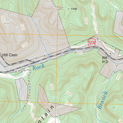 US Forest Service - Topo Bell Farm, KY FSTopo Legacy digital map