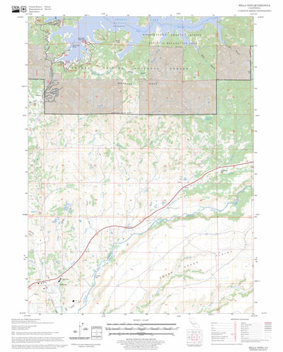 US Forest Service - Topo Bella Vista, CA FSTopo Legacy digital map
