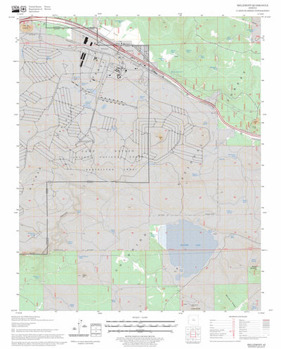 US Forest Service - Topo Bellemont, AZ FSTopo Legacy digital map