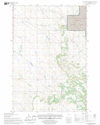 US Forest Service - Topo Belltower Butte, MT FSTopo Legacy digital map