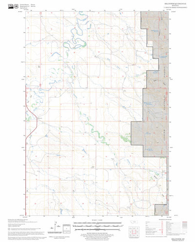 US Forest Service - Topo Belltower, MT FSTopo Legacy digital map