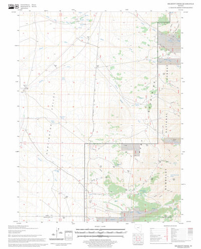 US Forest Service - Topo Belmont Creek, NV FSTopo Legacy digital map