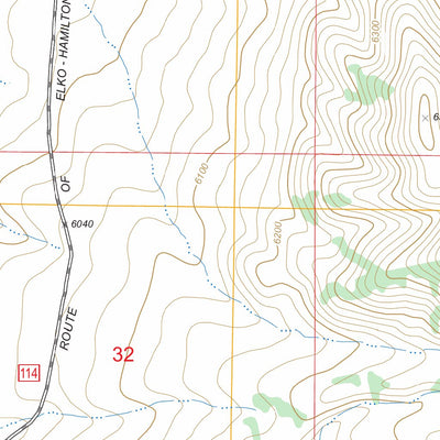 US Forest Service - Topo Belmont Creek, NV FSTopo Legacy digital map