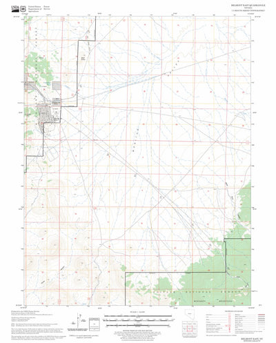 US Forest Service - Topo Belmont East, NV FSTopo Legacy digital map