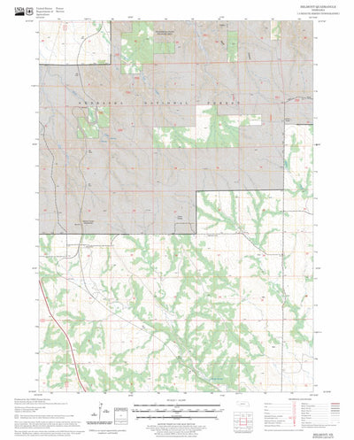 US Forest Service - Topo Belmont, NE FSTopo Legacy digital map