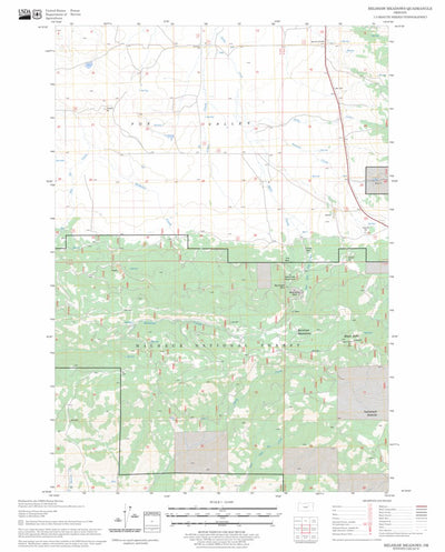 US Forest Service - Topo Belshaw Meadows, OR FSTopo Legacy digital map