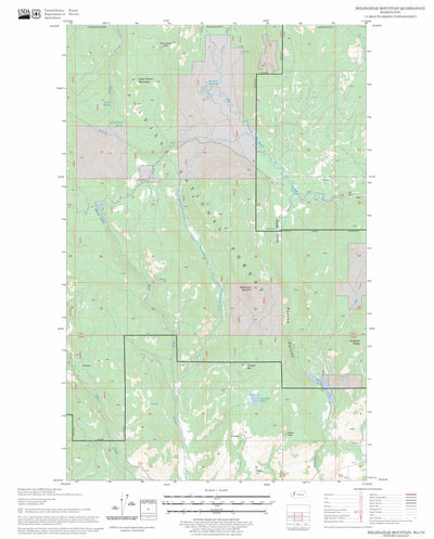 US Forest Service - Topo Belshazzar Mountain, WA FSTopo Legacy digital map