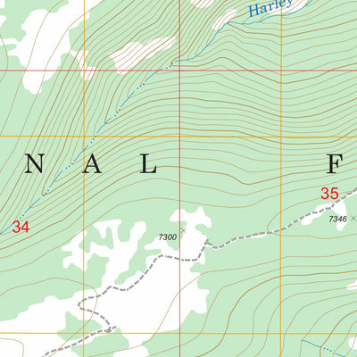 US Forest Service - Topo Belt Park Butte, MT FSTopo Legacy digital map