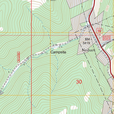 US Forest Service - Topo Belt Park Butte, MT FSTopo Legacy digital map