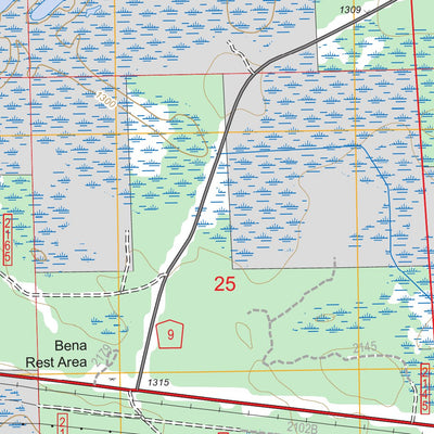 US Forest Service - Topo Bena, MN FSTopo Legacy digital map