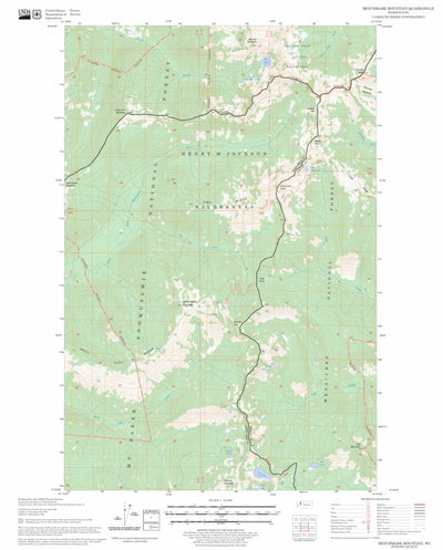 US Forest Service - Topo Benchmark Mountain, WA FSTopo Legacy digital map