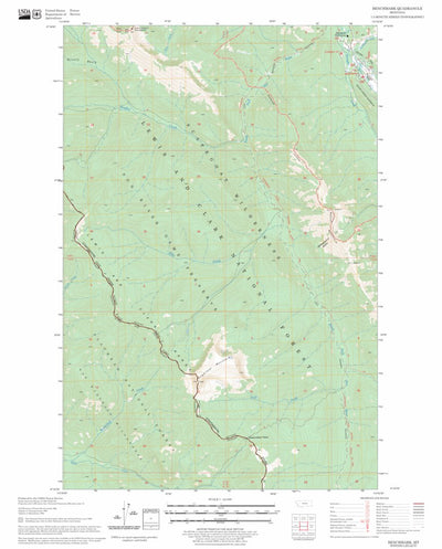 US Forest Service - Topo Benchmark, MT FSTopo Legacy digital map