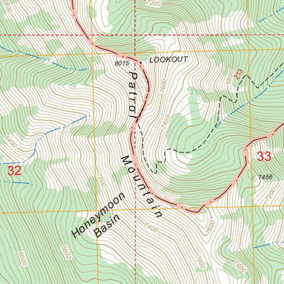 US Forest Service - Topo Benchmark, MT FSTopo Legacy digital map
