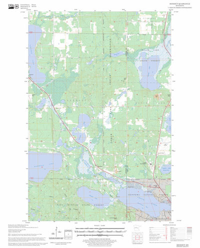 US Forest Service - Topo Benedict, MN FSTopo Legacy digital map