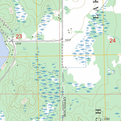 US Forest Service - Topo Benedict, MN FSTopo Legacy digital map
