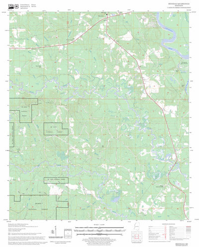 US Forest Service - Topo Benndale, MS FSTopo Legacy digital map