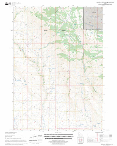 US Forest Service - Topo Bennett Mountain, ID FSTopo Legacy digital map