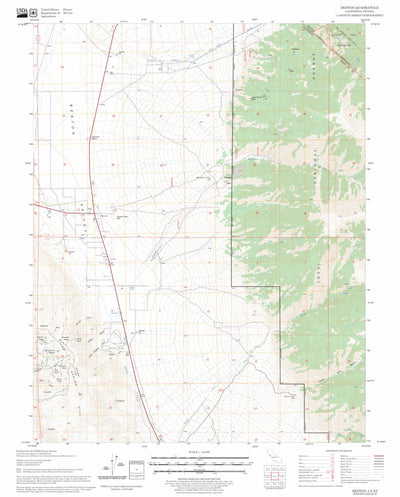 US Forest Service - Topo Benton, CA - NV FSTopo Legacy digital map