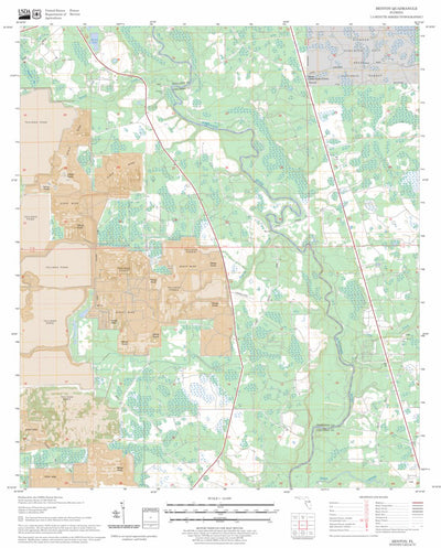 US Forest Service - Topo Benton, FL FSTopo Legacy digital map