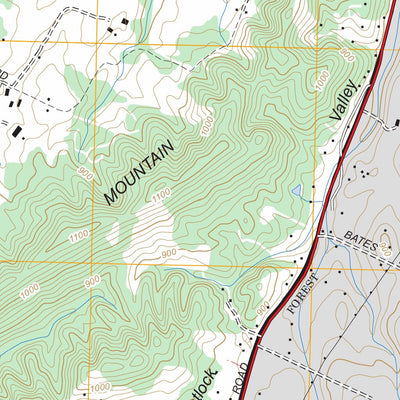 US Forest Service - Topo Benton, TN FSTopo Legacy digital map