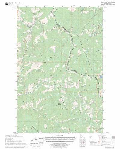 US Forest Service - Topo Berge Peak, ID - MT FSTopo Legacy digital map