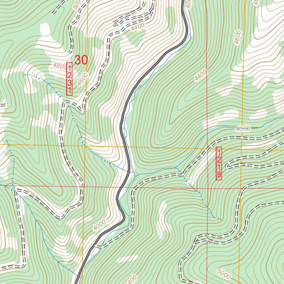 US Forest Service - Topo Berge Peak, ID - MT FSTopo Legacy digital map