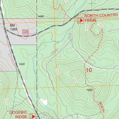 US Forest Service - Topo Bergland NE, MI FSTopo Legacy digital map