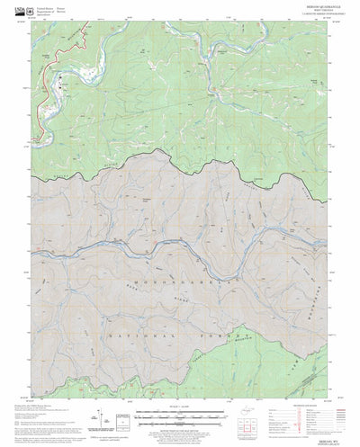 US Forest Service - Topo Bergoo, WV FSTopo Legacy digital map